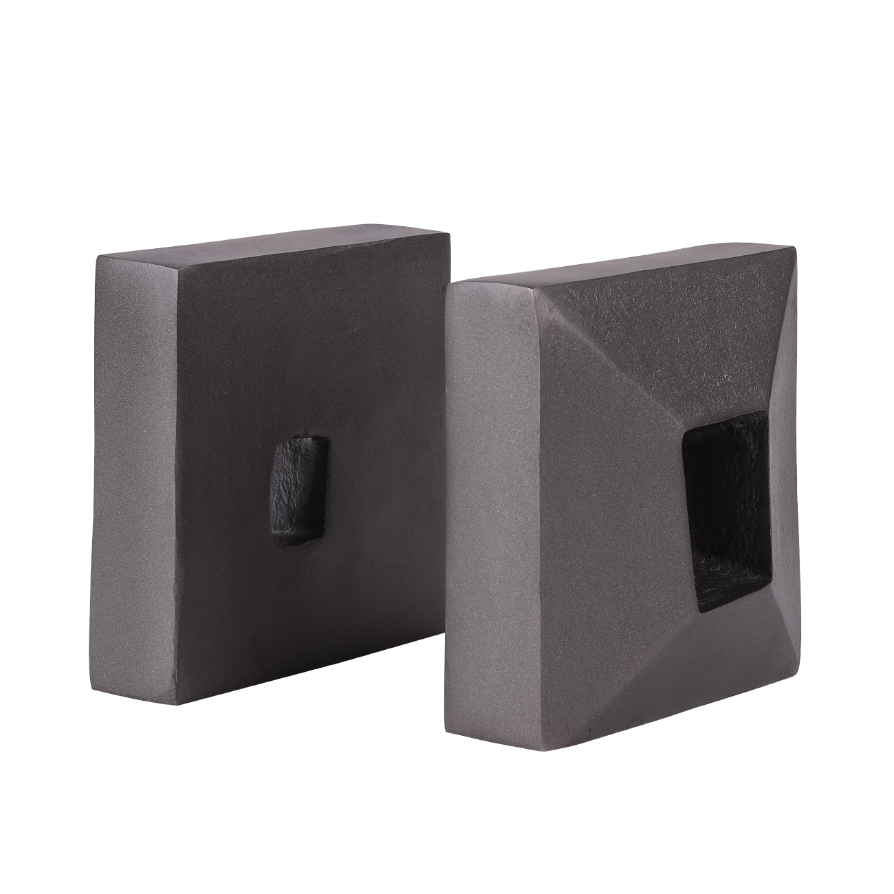 Geo Antique Lead Aluminium Set of 2 Bookends hover image