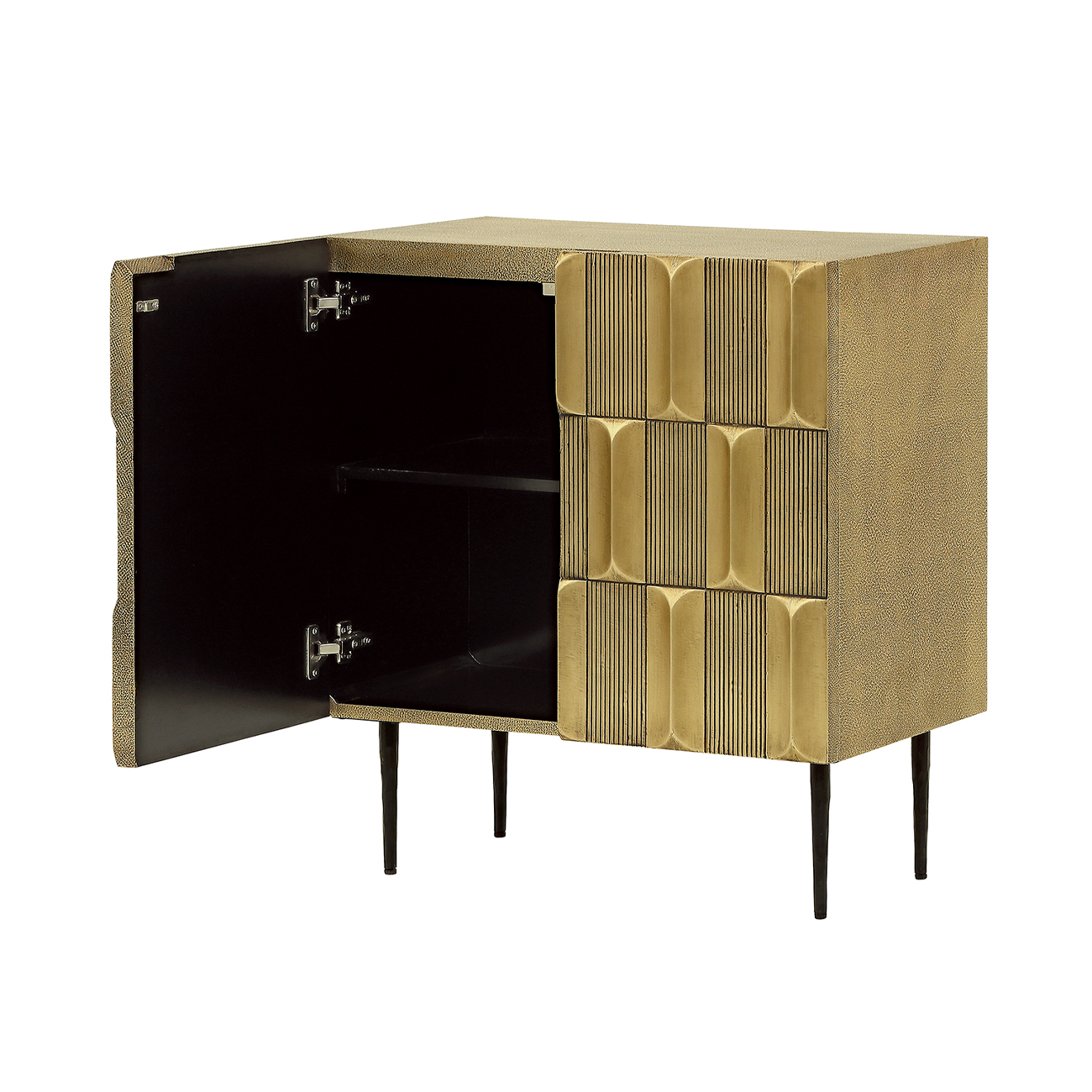 Verano Brass 2 Door Cabinet