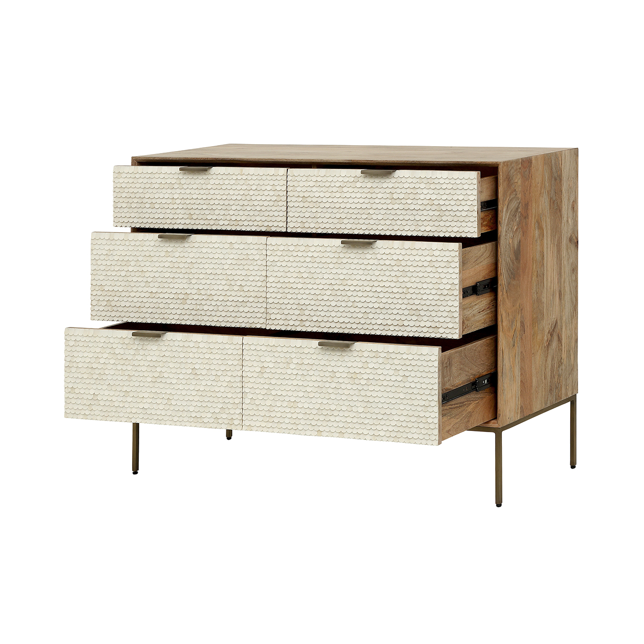 Nerida Bone Inlay Chest of Drawers