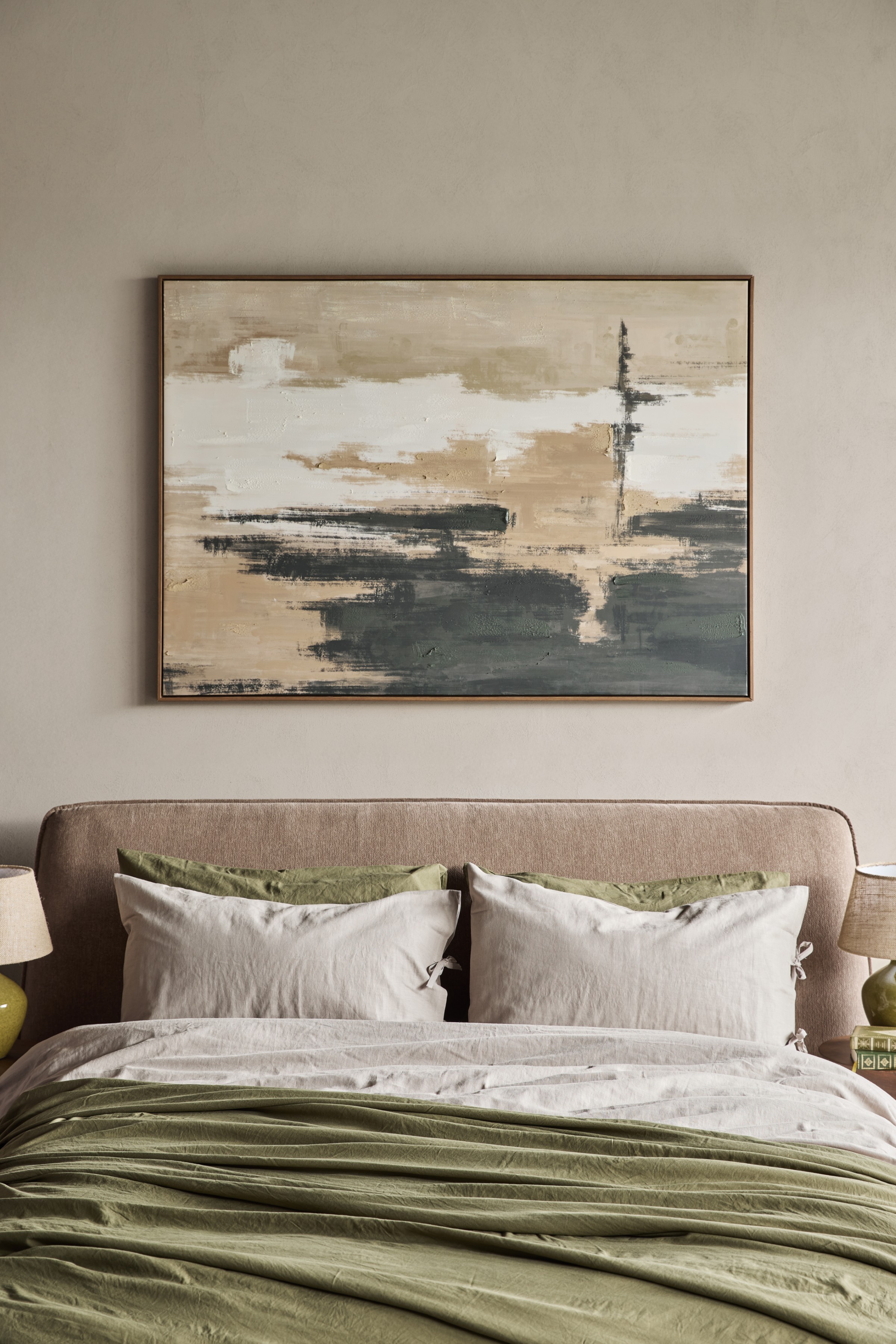 Sable Rise Hand Embellished Framed Canvas Wall Art 100x140cm hover image