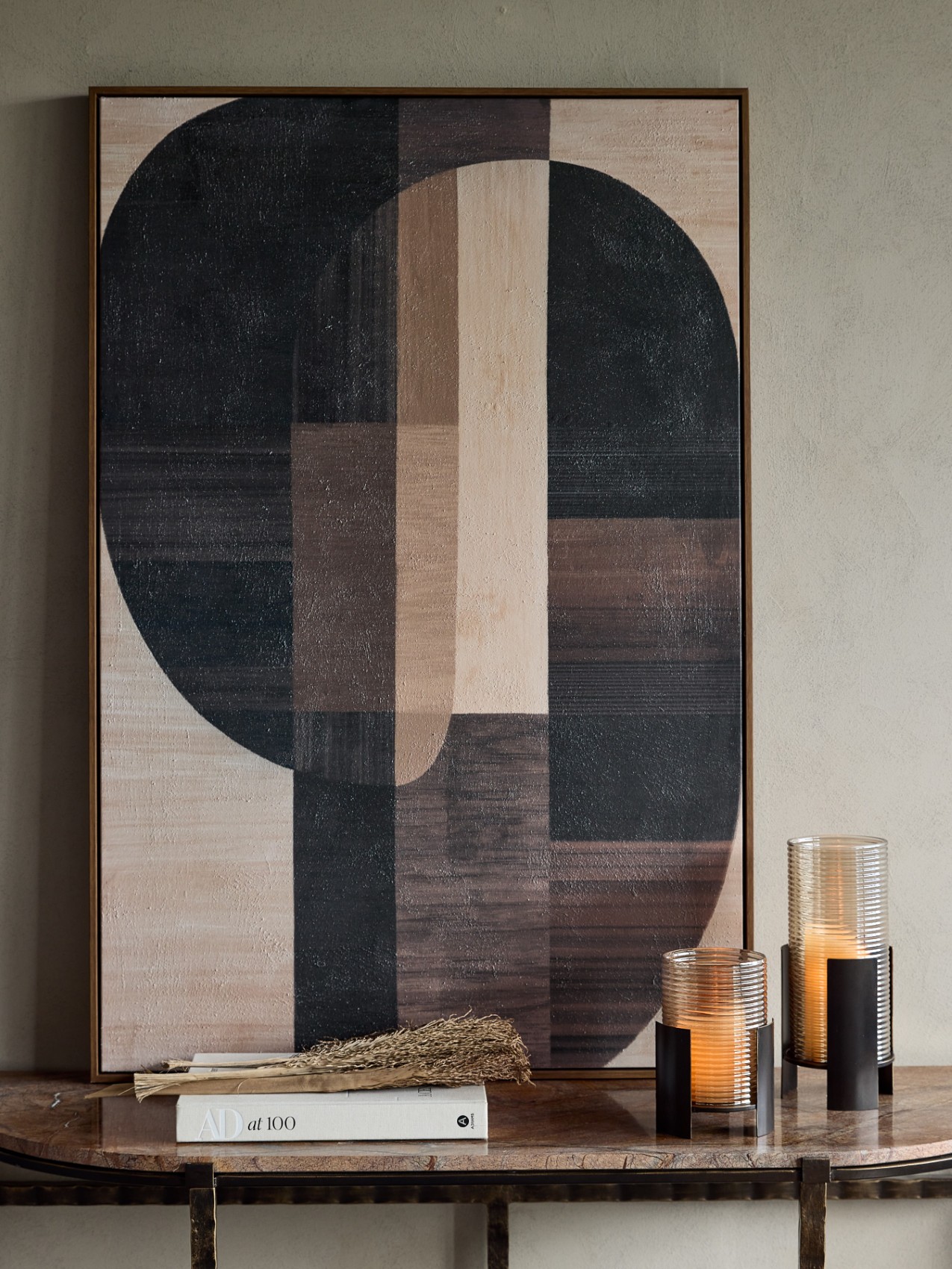 Forma Textured Framed Canvas Wall Art 80x120cm hover image