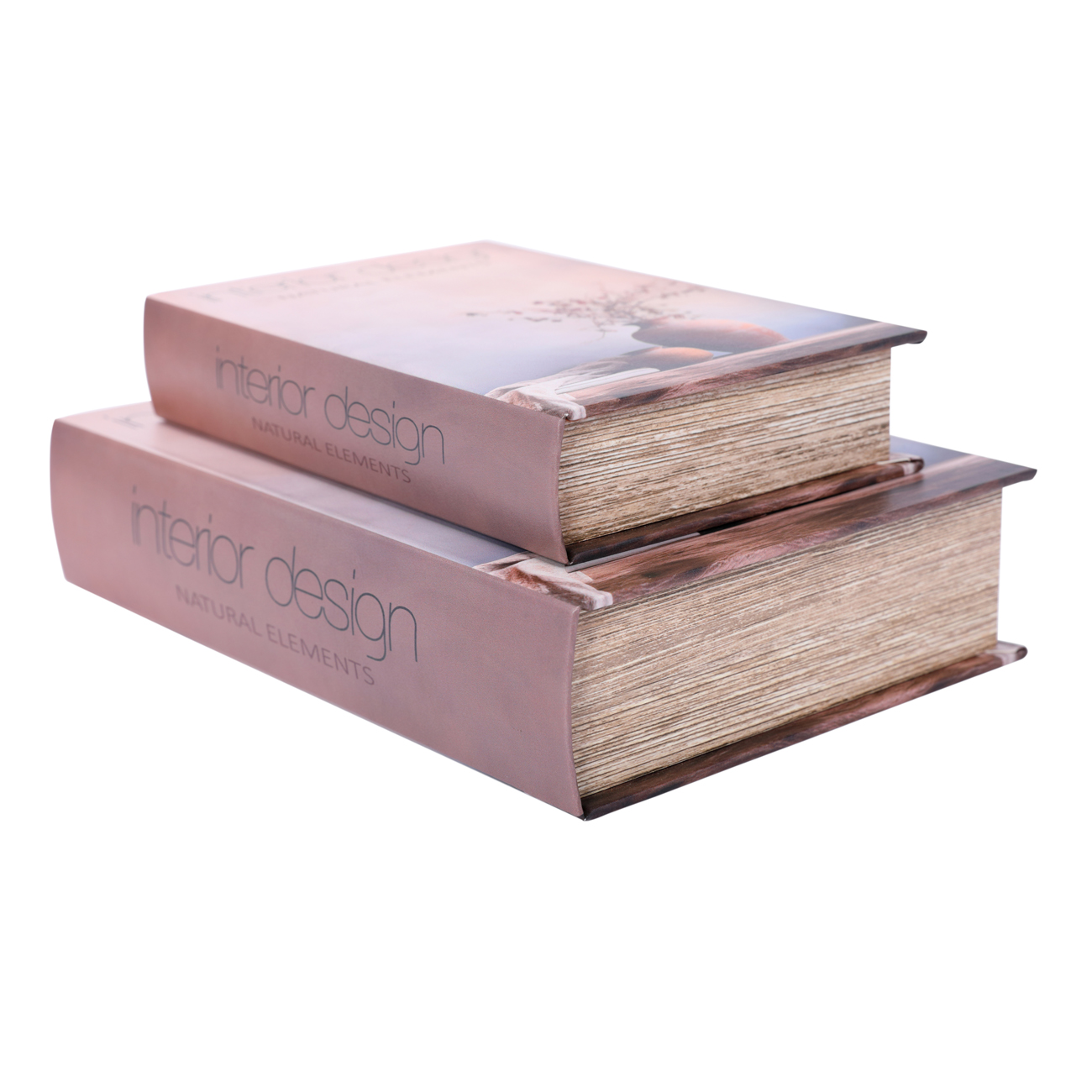 Interior Design Natural Elements Set of 2 Book Boxes hover image