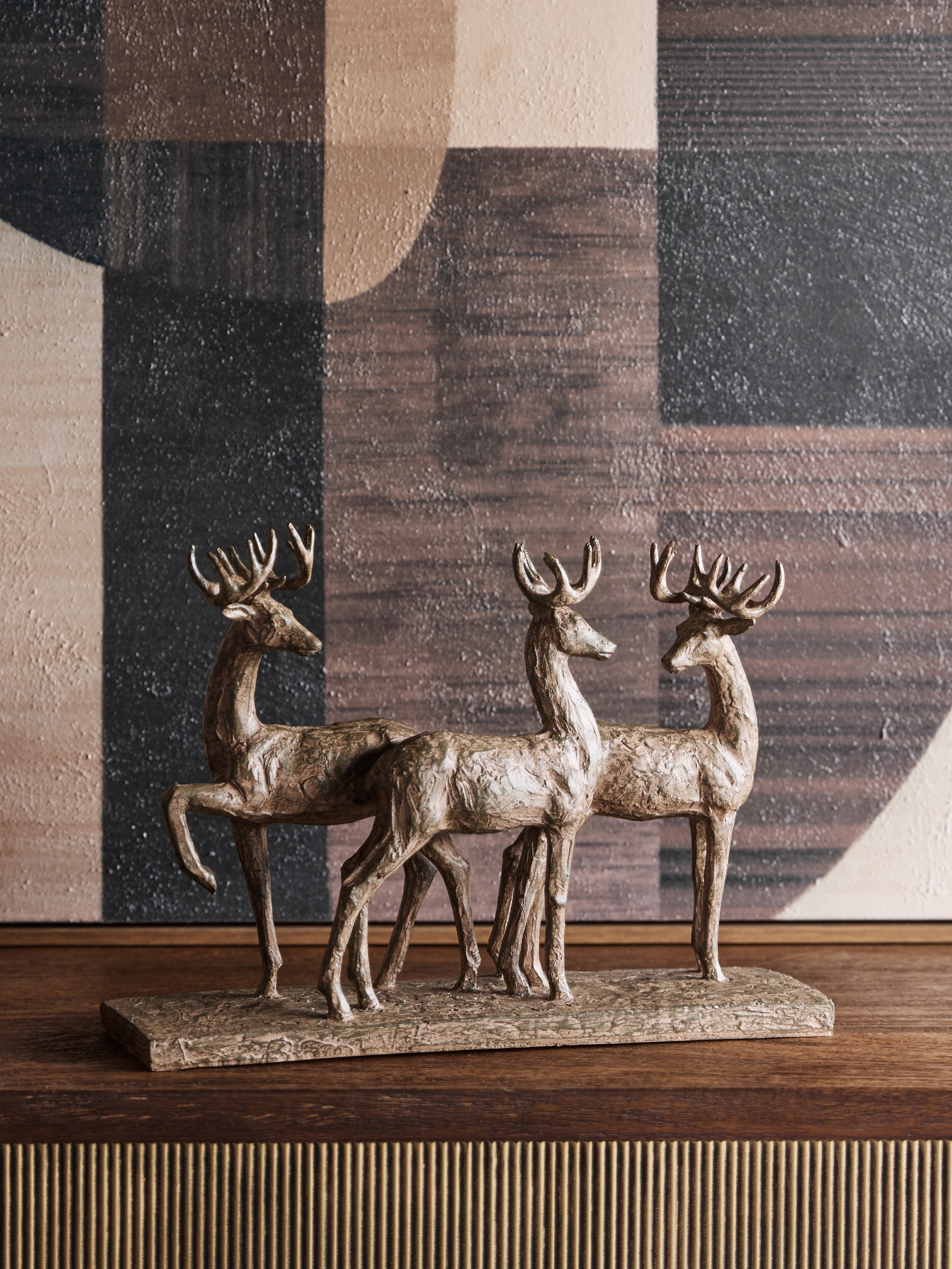 Rustic Woodland Trio of Stags hover image