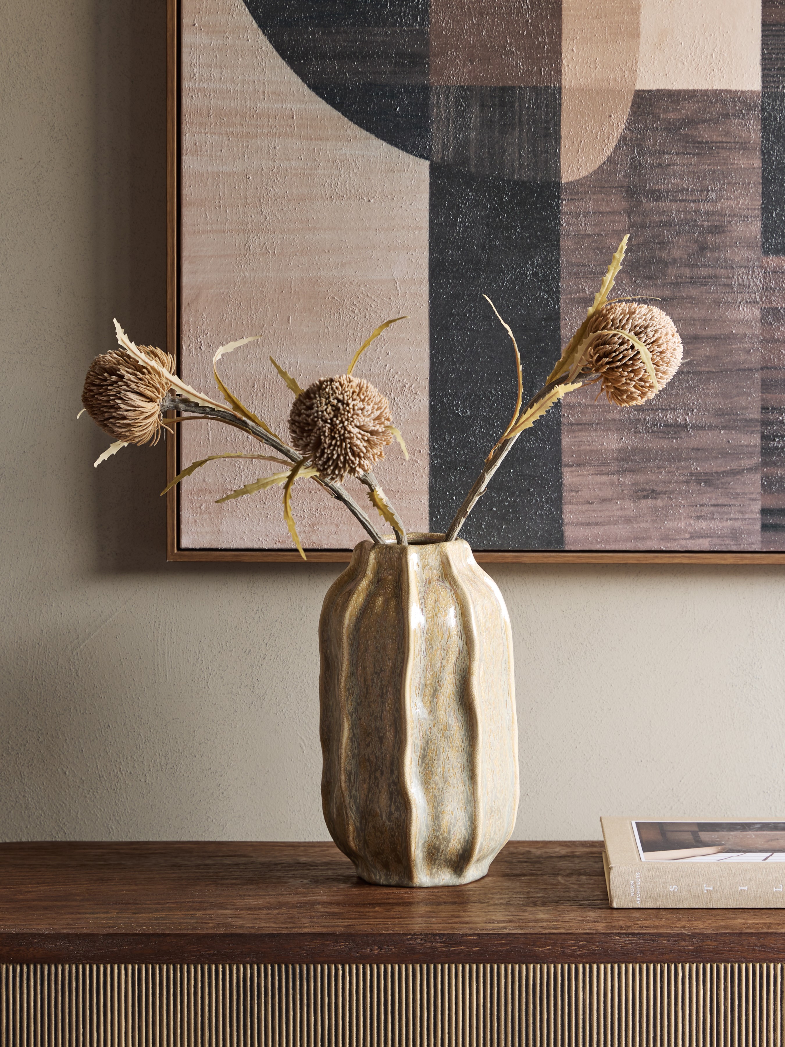 Colston Reactive Glaze Vase Large hover image