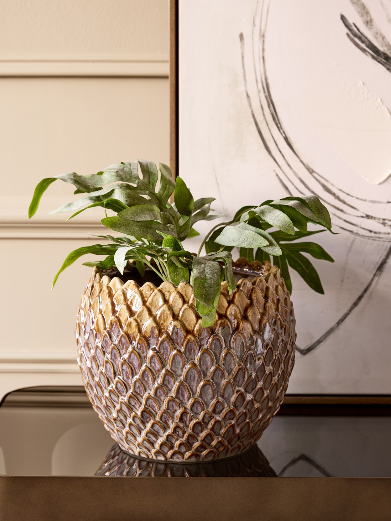 Pinecrest Planter Reactive Glaze Large hover image