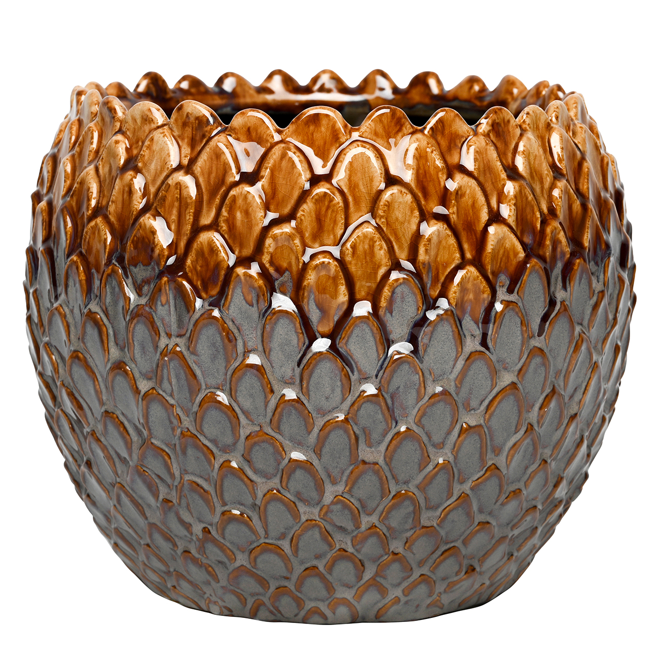 Pinecrest Planter Reactive Glaze Large