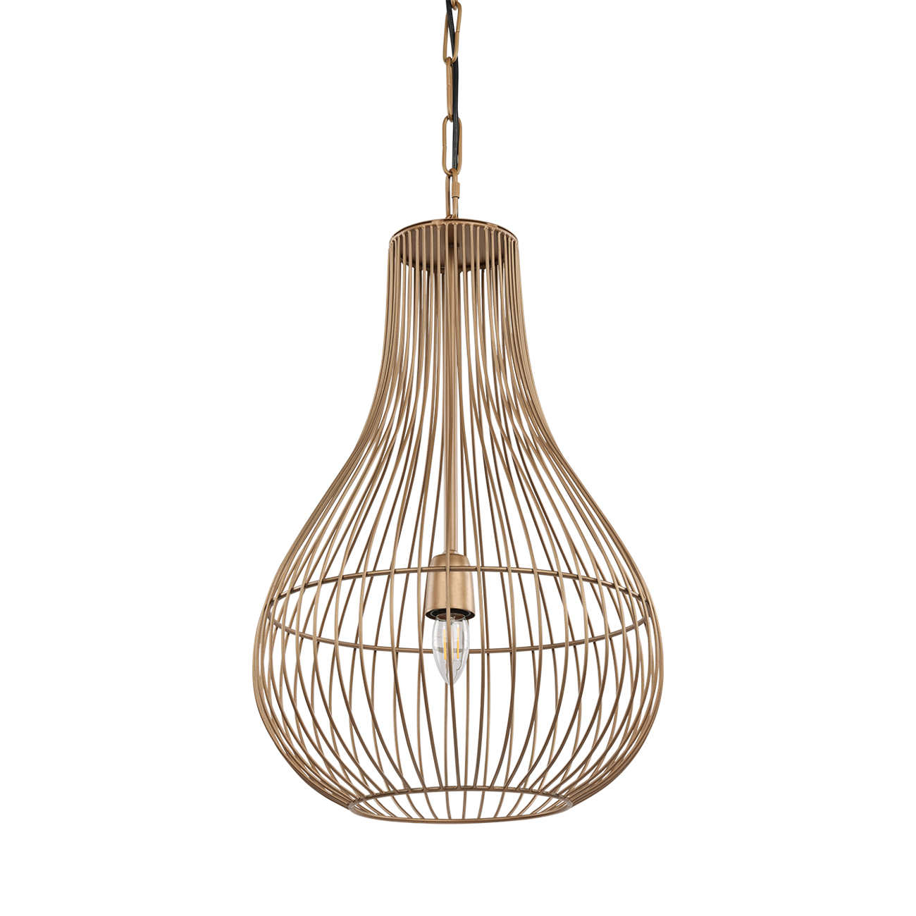 Mira Pear Drop Wire Pendant