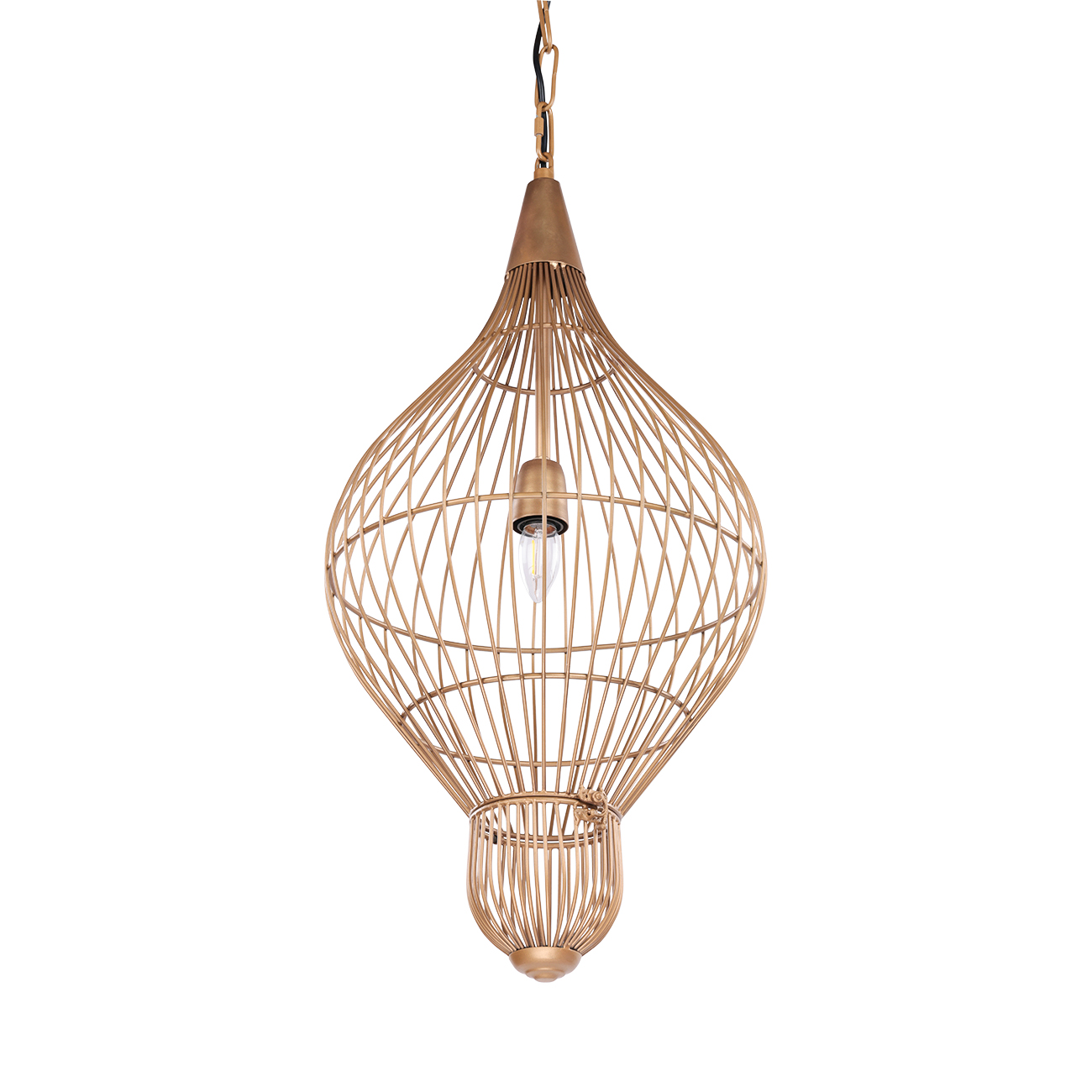 Mira Teardrop Wire Pendant