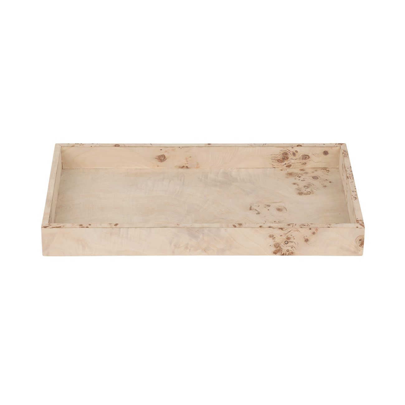 Burl Rectangular Tray