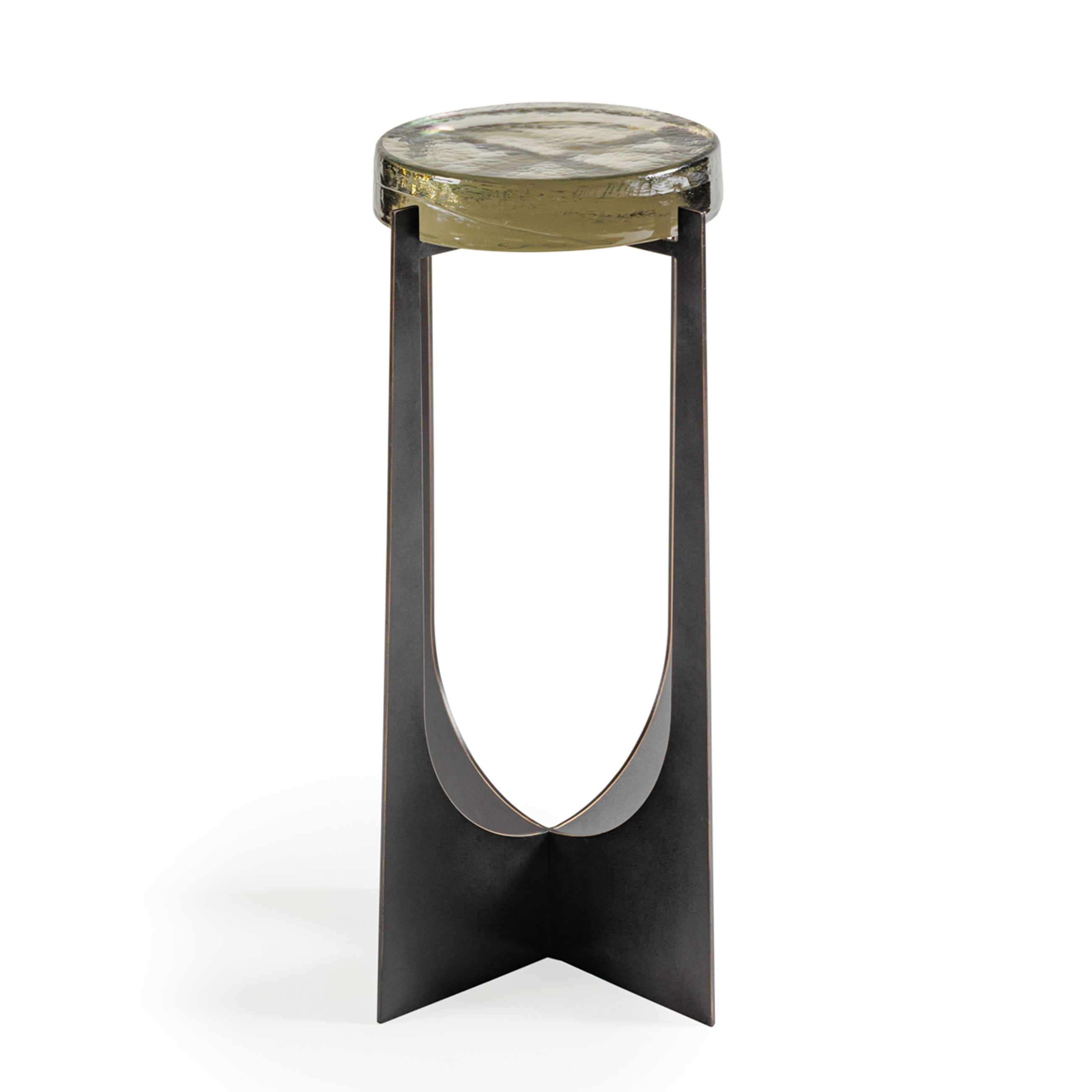 Glenthorpe Brick Glass Accent Table hover image