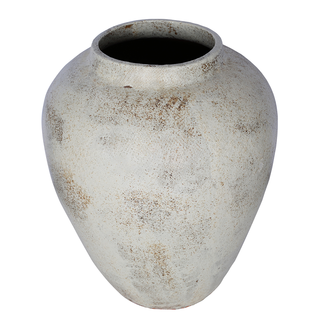 Marnel White Textured Ceramic Floor Vase