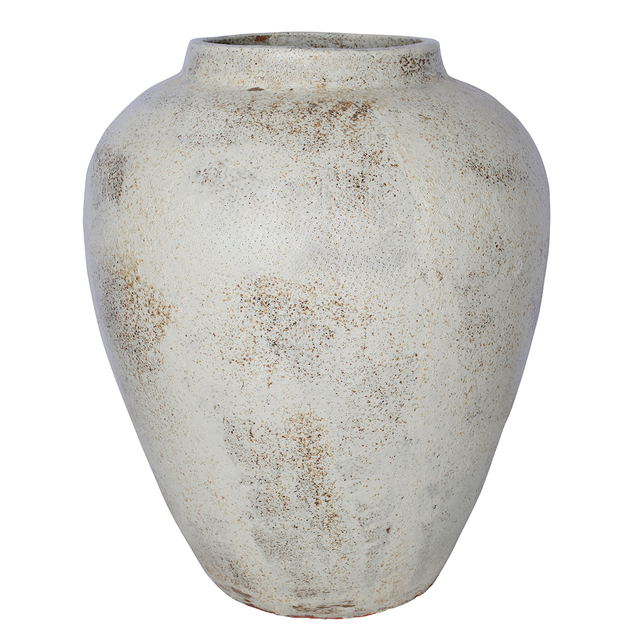 Marnel White Textured Ceramic Floor Vase hover image