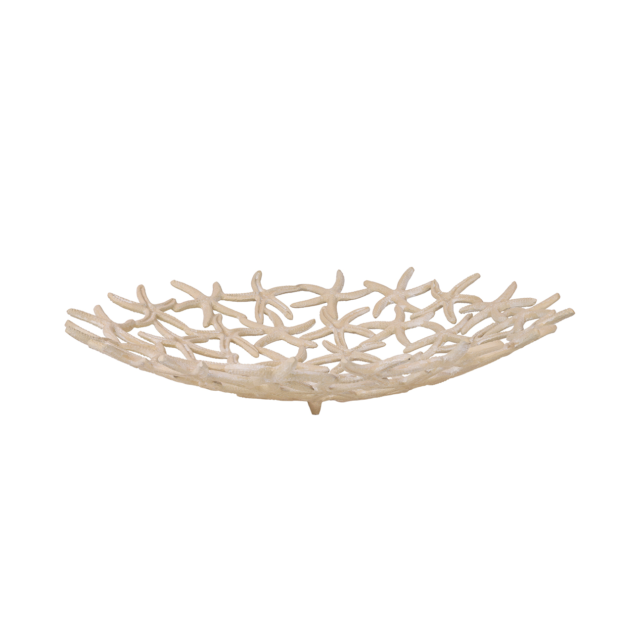 Seaside Starfish Beige Stonewash Shallow Bowl