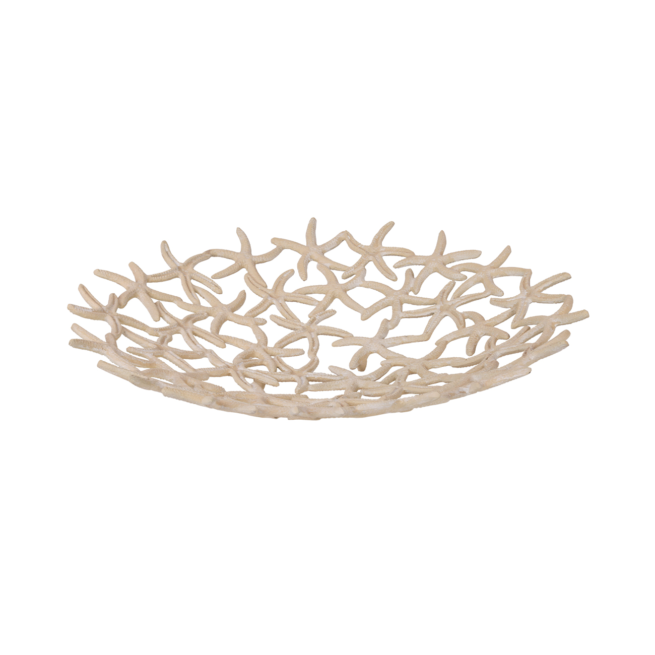 Seaside Starfish Beige Stonewash Shallow Bowl hover image