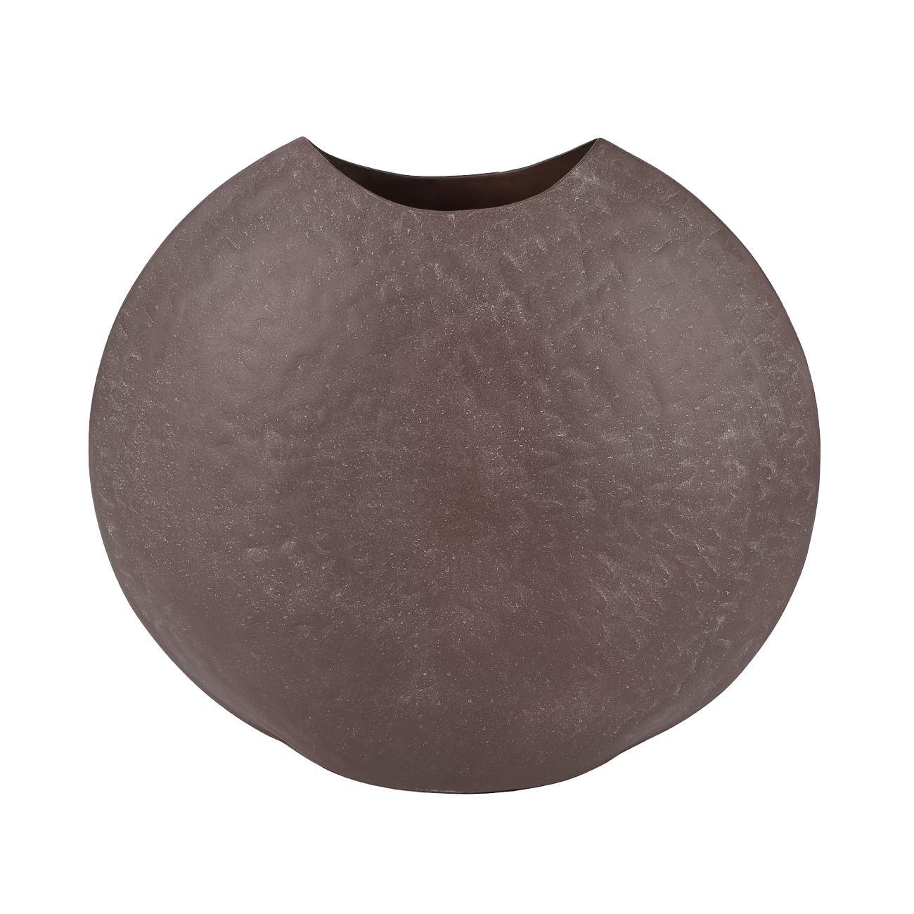 Samui Brown Stonewash Moon Vase