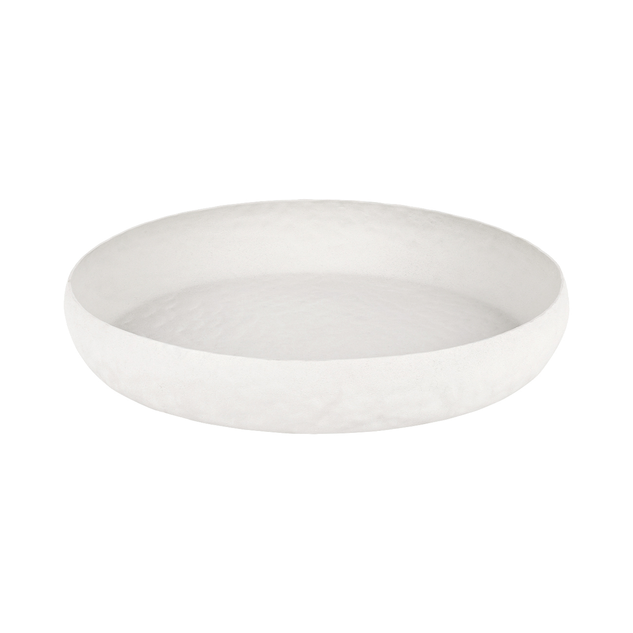 Samui White Stonewash Round Platter Large hover image