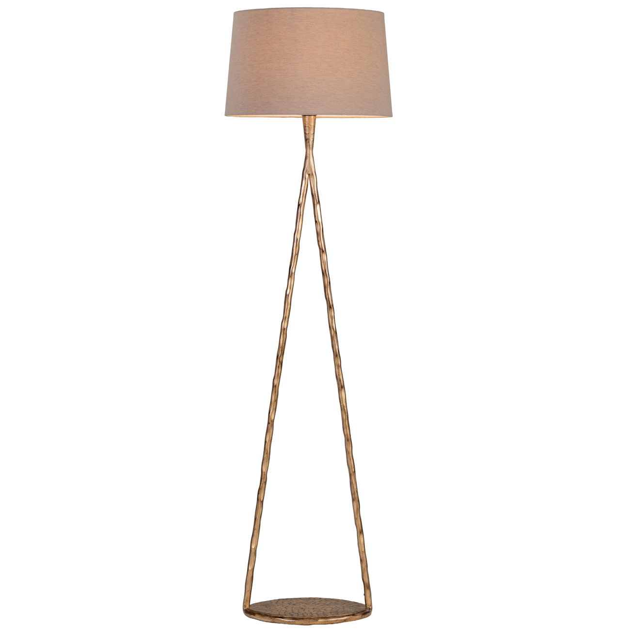 Nethercourt Hammered Iron Floor Lamp with Shade