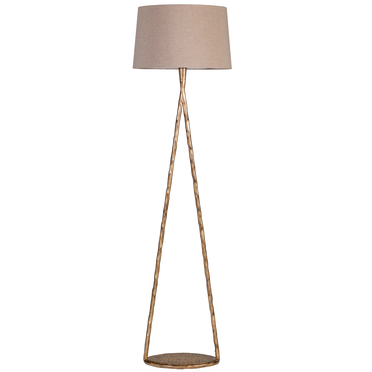 Nethercourt Hammered Iron Floor Lamp with Shade hover image