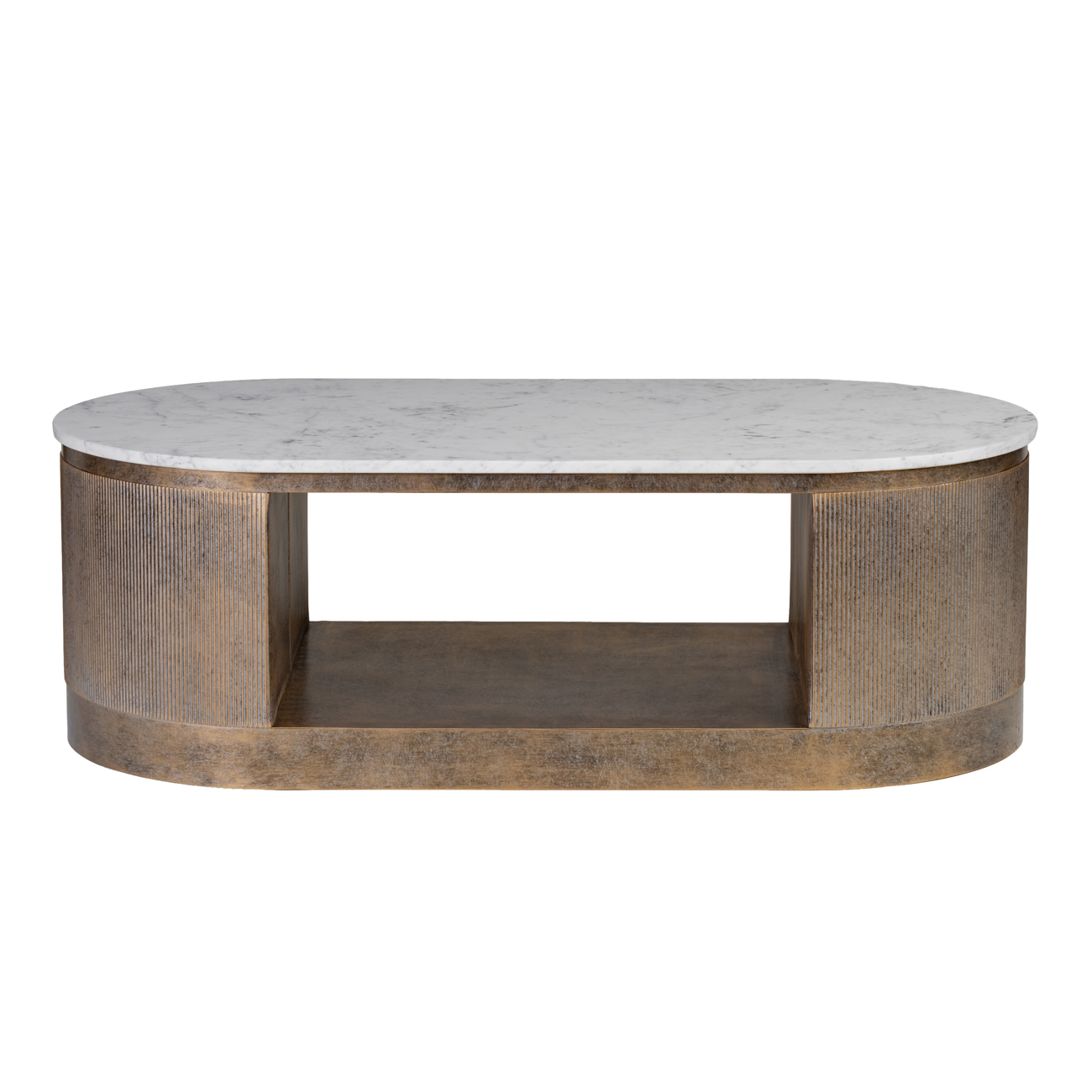 Belvedere Aged Gold Storage Coffee Table hover image