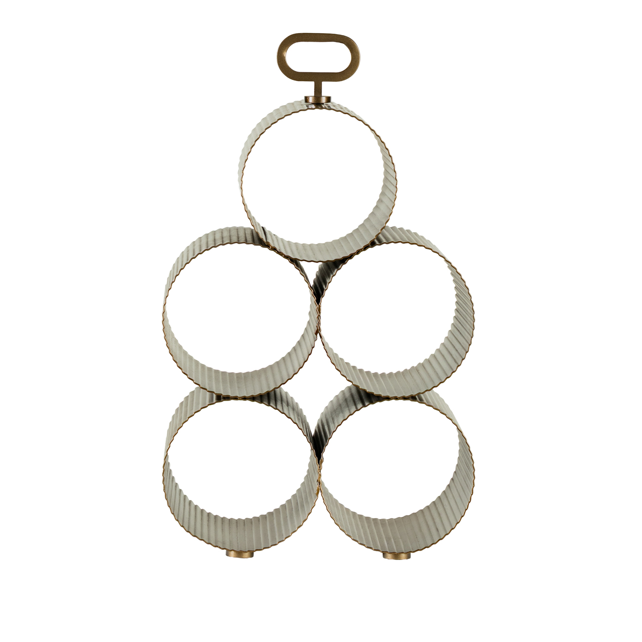 Belvedere Smoked Gold 5 Bottle Wine Rack hover image