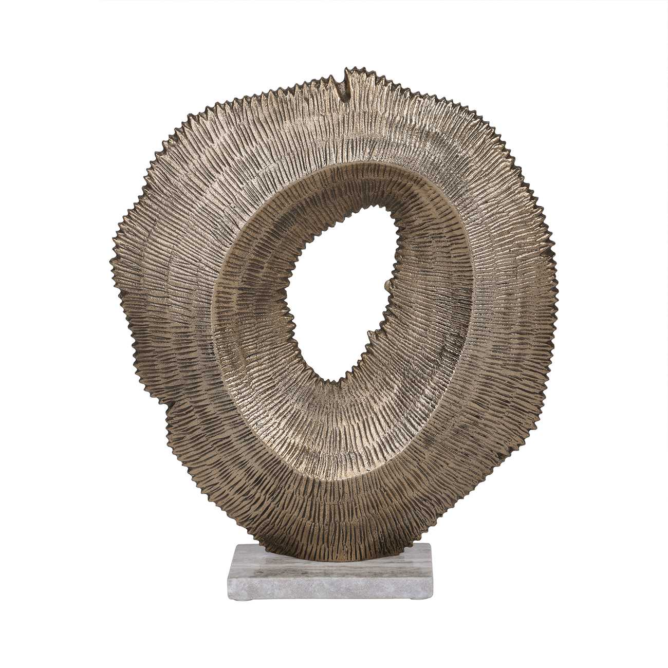 Hillcrest Antique Gold Aluminium Sculpture hover image