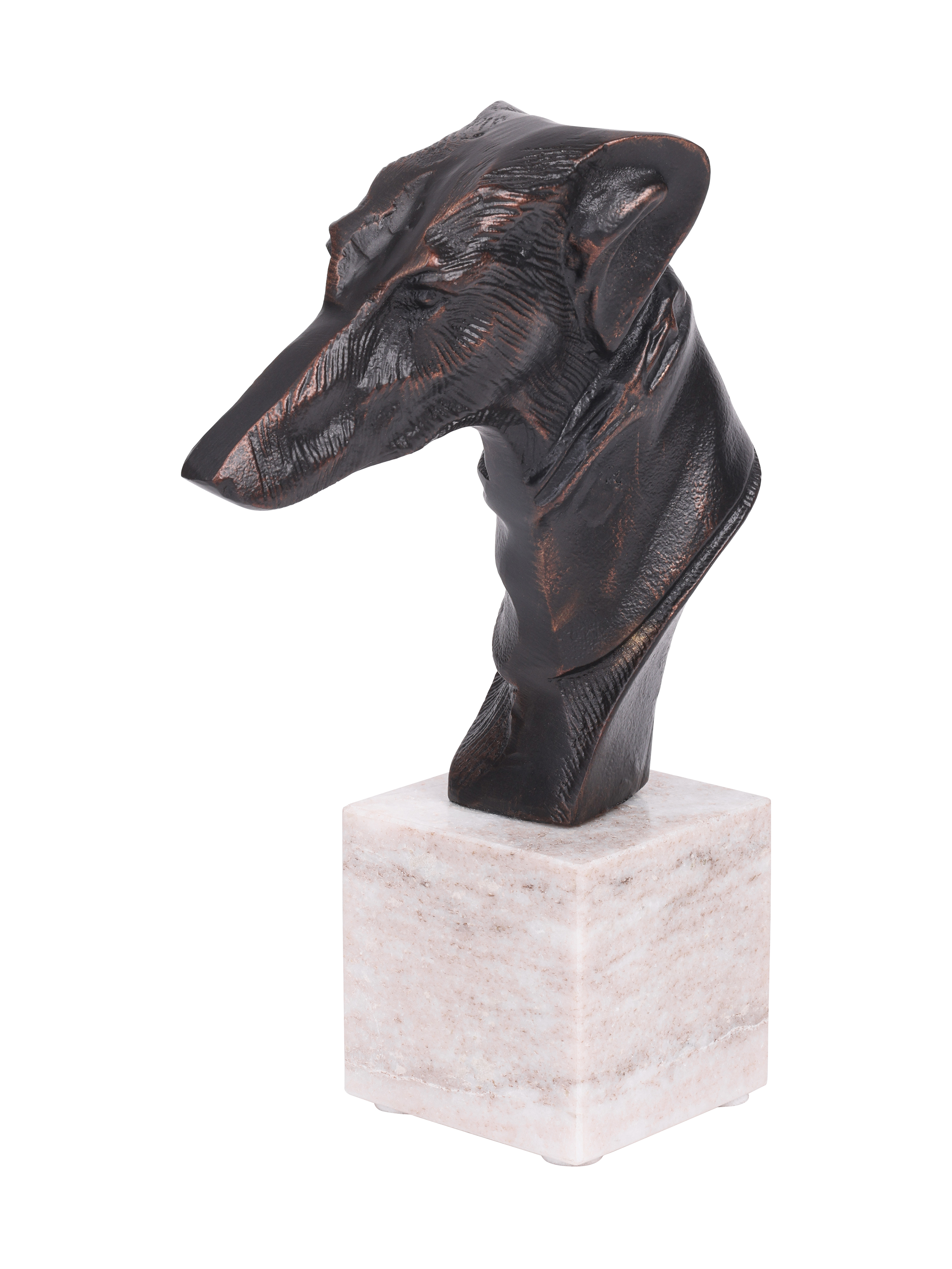Caspian Antique Aluminium Greyhound Sculpture hover image