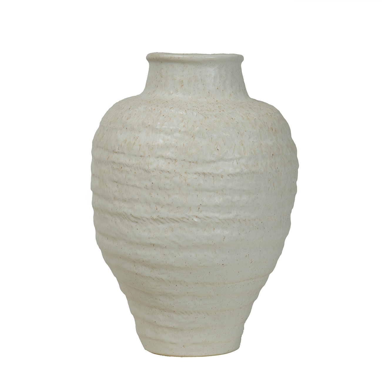 Alba Ivory Speckled Glaze Ceramic Vase 41.5cm hover image