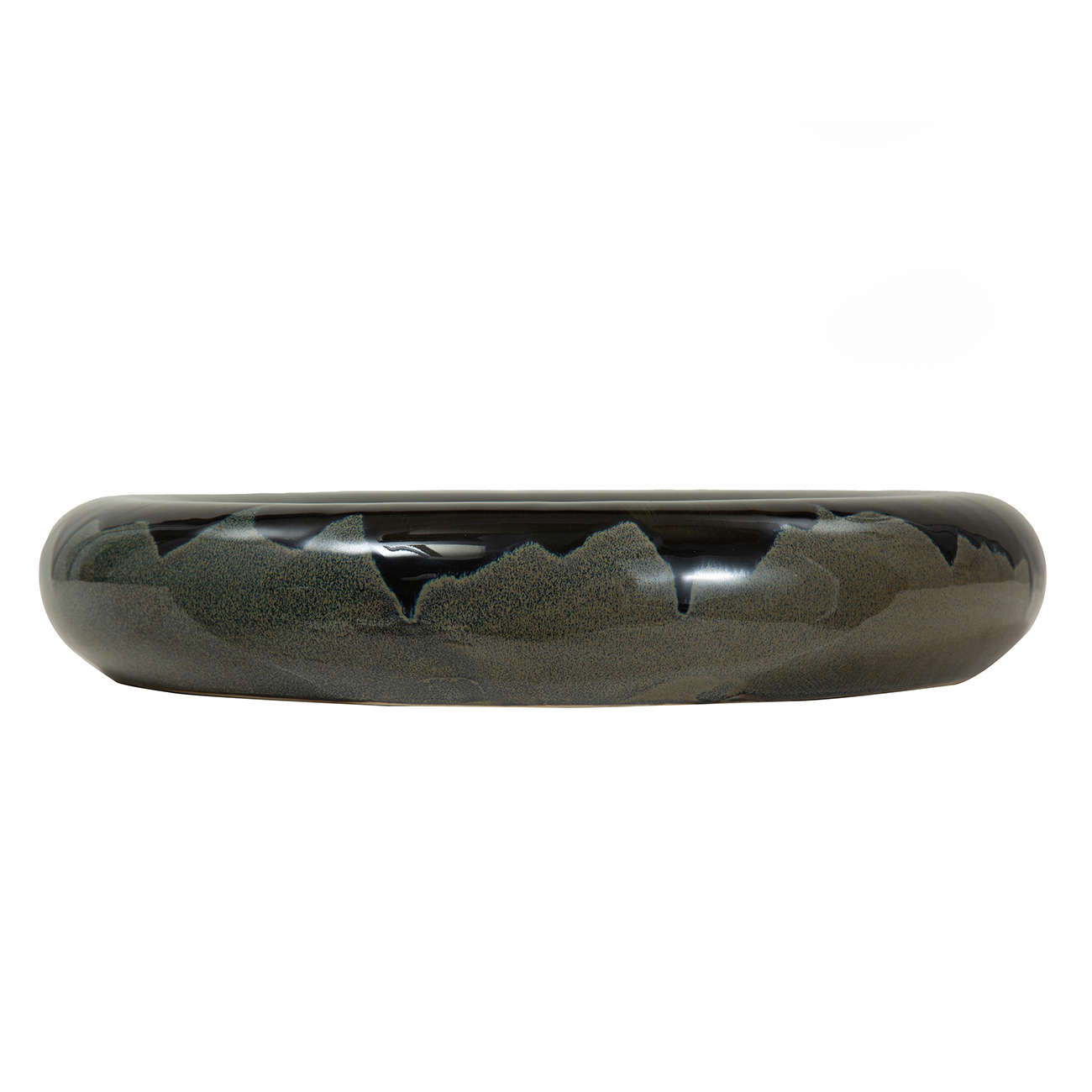 Medway Blue Reactive Glaze Ceramic Bowl 30cm hover image