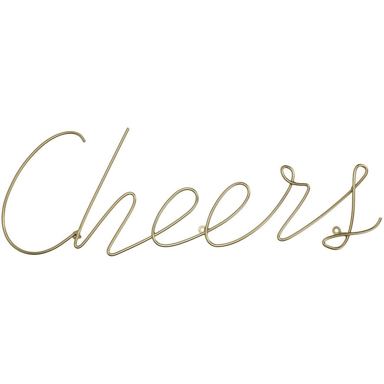 Cheers Sign in Gold Finish thumbnail