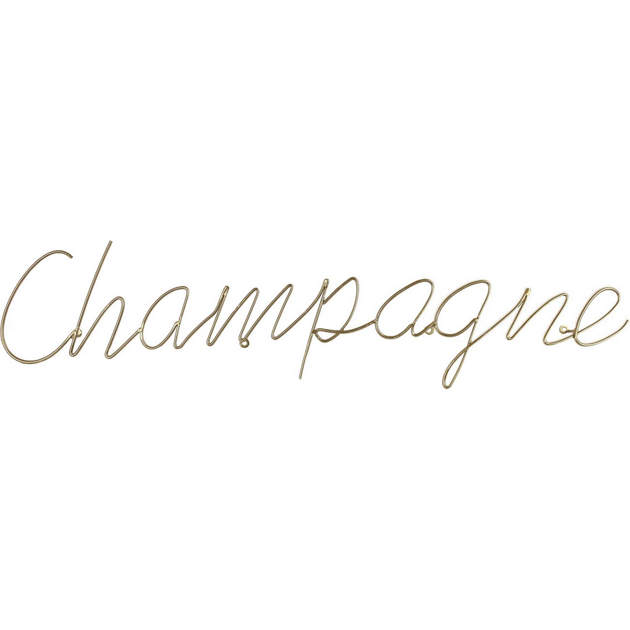 Champagne Sign in Gold Finish thumbnail