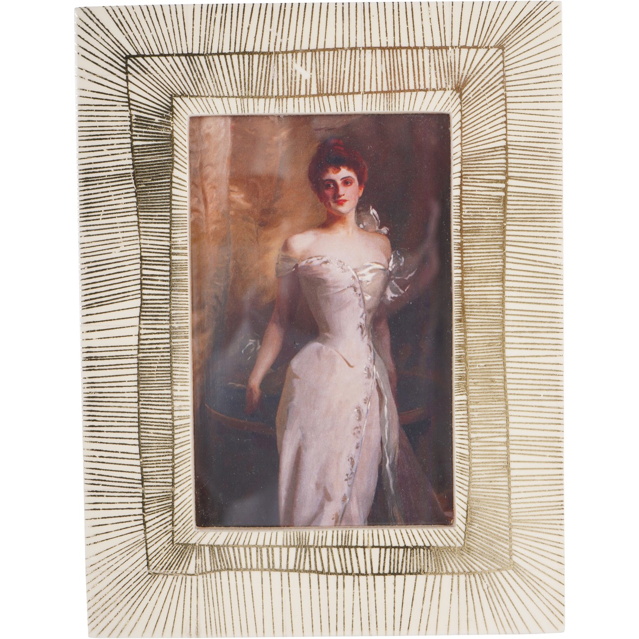 Dame Photo Frame White 5×7